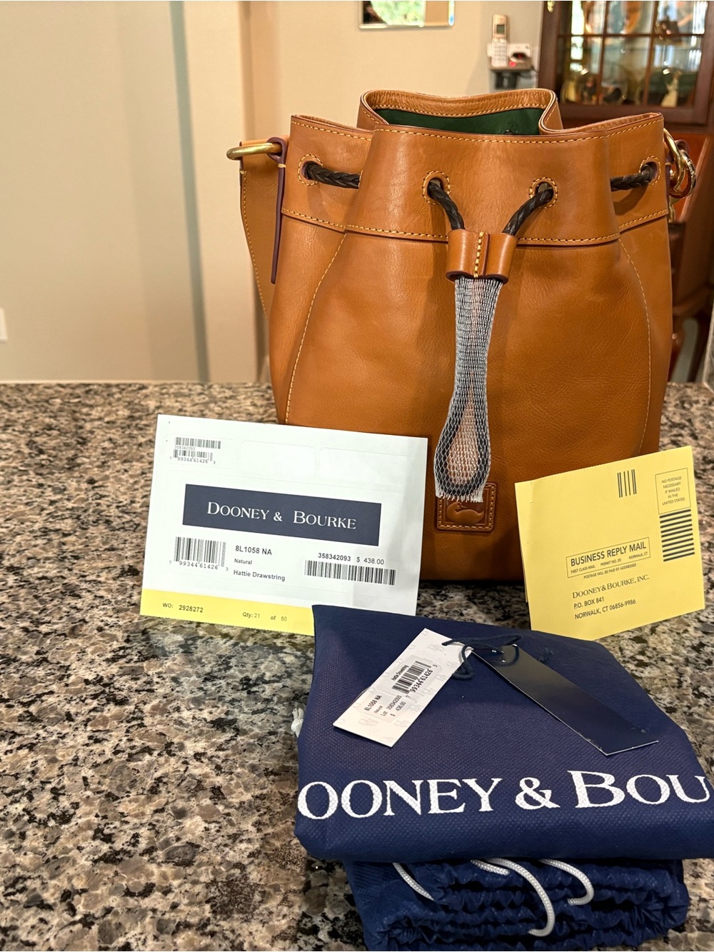 Dooney & Bourke Hattie Florentine in Natural-Like New
